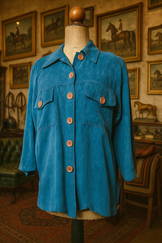 Chemise western bleue - Made in France